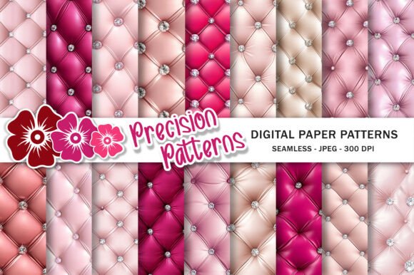 Download Diamond Tufted Pink Sparkle Paper - Sparkle Collection