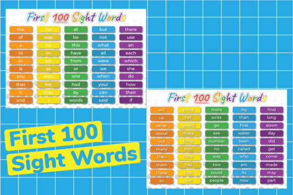 Download Kindergarten First 100 Sight Words - Premium Resources