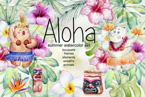 Download Aloha. Tropical Clipart. - Tropical clipart Collection